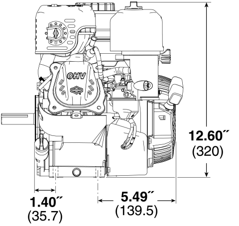Briggs & Stratton 83132-1035 550-Series Horizontal Engine