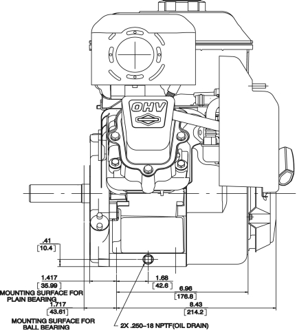 Briggs & Stratton 12S402-0020 900-Series Horizontal Engine