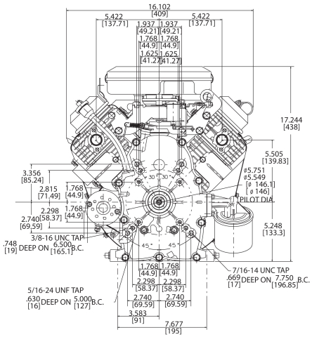 Briggs & Stratton 356447-0596 18 HP Vanguard Series Engine