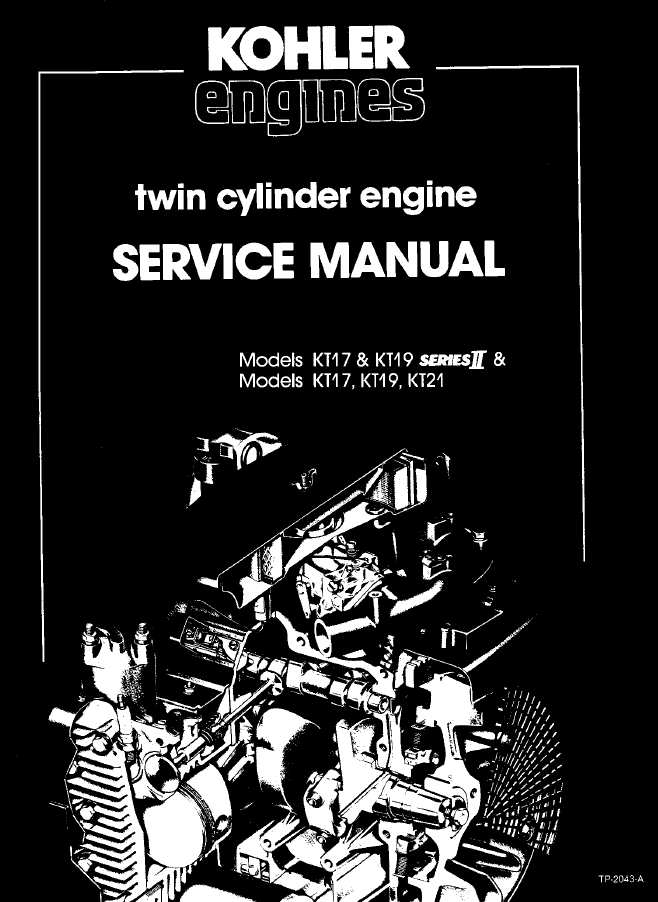 Kohler Service Manual - KT17,KT19,KT21