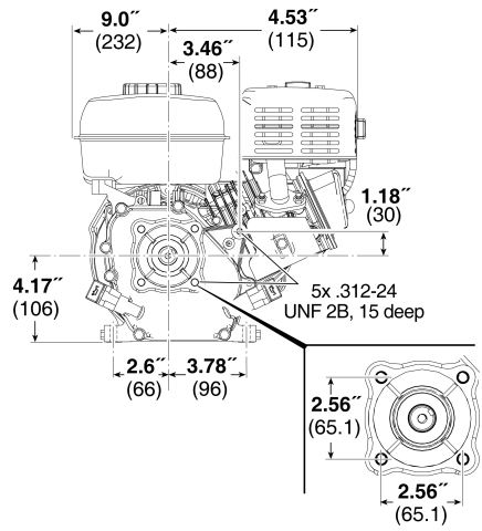 Small Engine Surplus 83152-1049 Briggs & Stratton 6:1 Gear Reduction ...